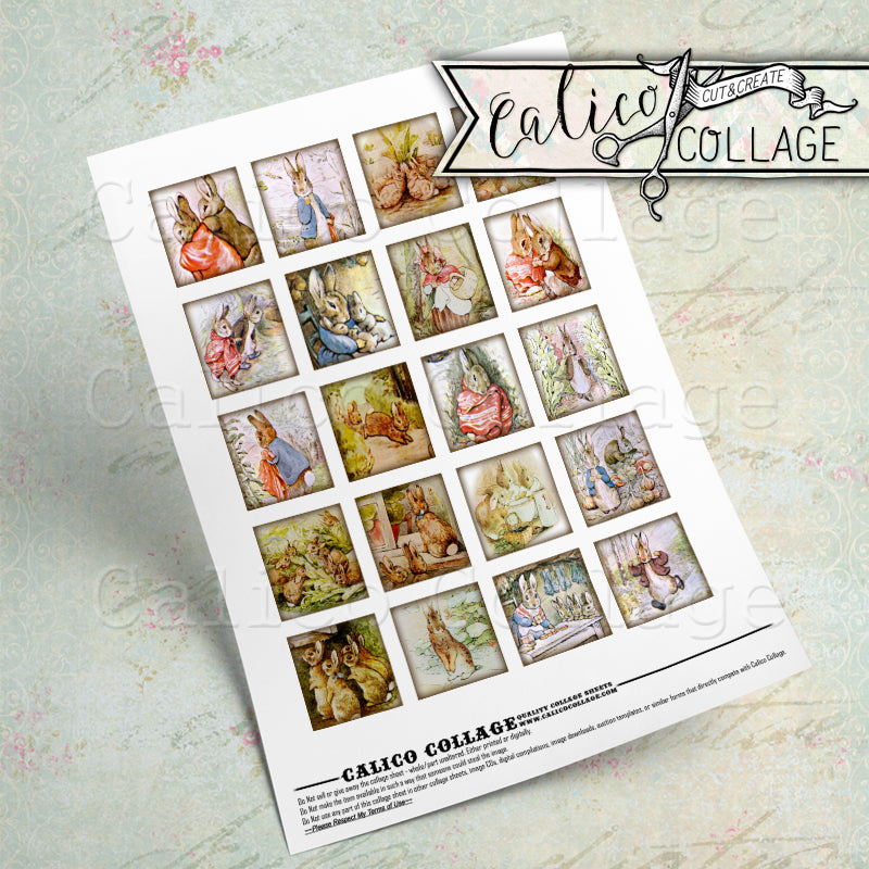 Printable Story Book Bunnies Ephemera Pack, Beatrix Potter