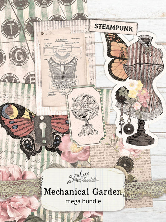 Mechanical Garden Junk Journal Bundle