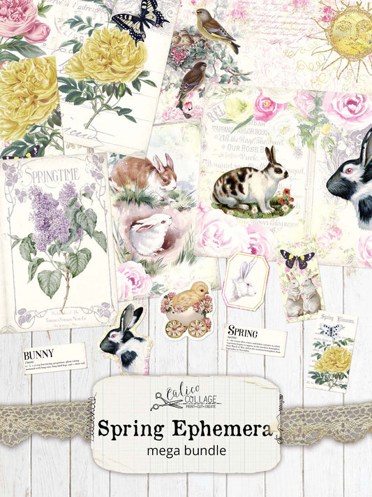 Spring Ephemera Junk Journal Bundle