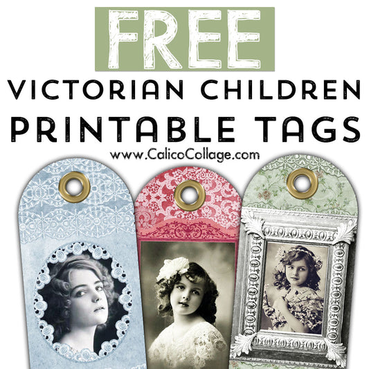 Free Victorian Children Tags