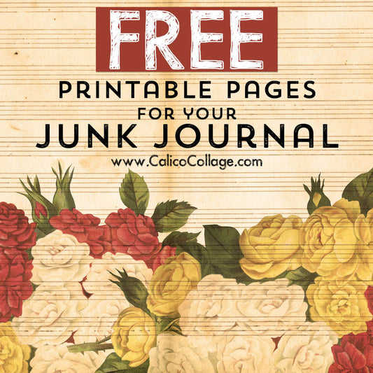 Free Printable Pages for your Junk Journal