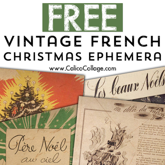Free Vintage French Christmas Ephemera