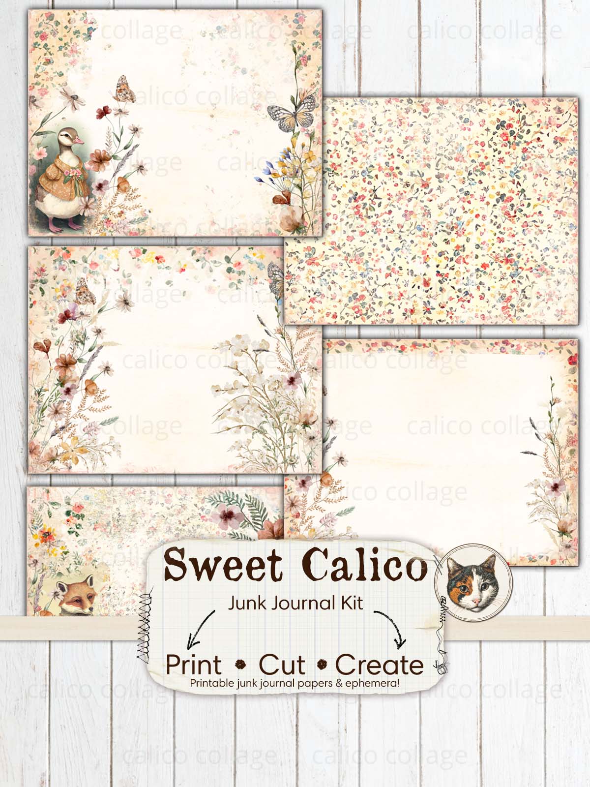 Sweet Calico Junk Journal Kit