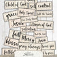 Religious Ephemera Words, Printable Bible Journaling