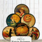 Vintage Halloween Ephemera 3 Inch Circles Collage Sheet