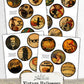 Vintage Halloween Ephemera 3 Inch Circles Collage Sheet