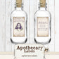 Apothecary Labels, Printable Halloween Ephemera