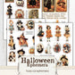 Halloween Ephemera Junk Journal Printable, Halloween Fussy Cut Ephemera