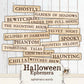 Halloween Ephemera Words Junk Journal Printable