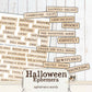 Halloween Ephemera Words Junk Journal Printable