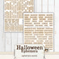 Halloween Ephemera Words Junk Journal Printable