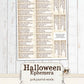 Halloween Ephemera Junk Journal Words Printable, Halloween Verses