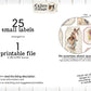 Beatrix Potter Inspired Small Labels, Peter Rabbit and Friends Junk Journal Printable Ephemera