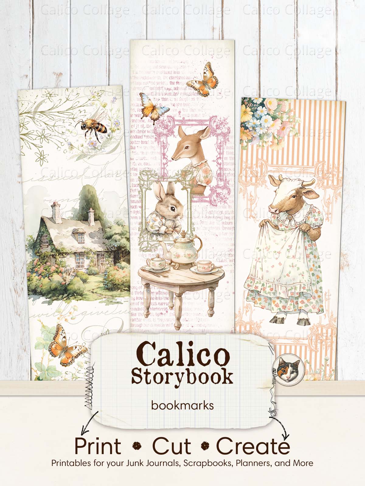 Beatrix Potter Inspired Printable Bookmarks, Peter Rabbit Ephemera ...