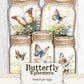 Butterfly Ephemera Mason Jar Tag Printable