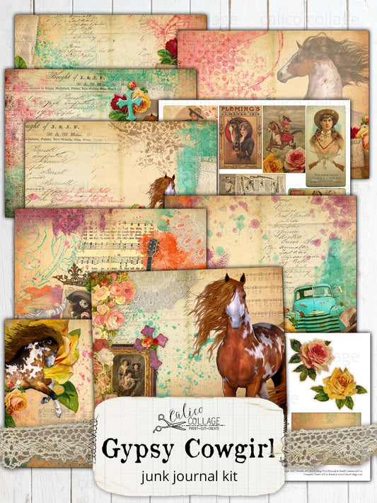 Gypsy Cowgirl Printable Journal Kit