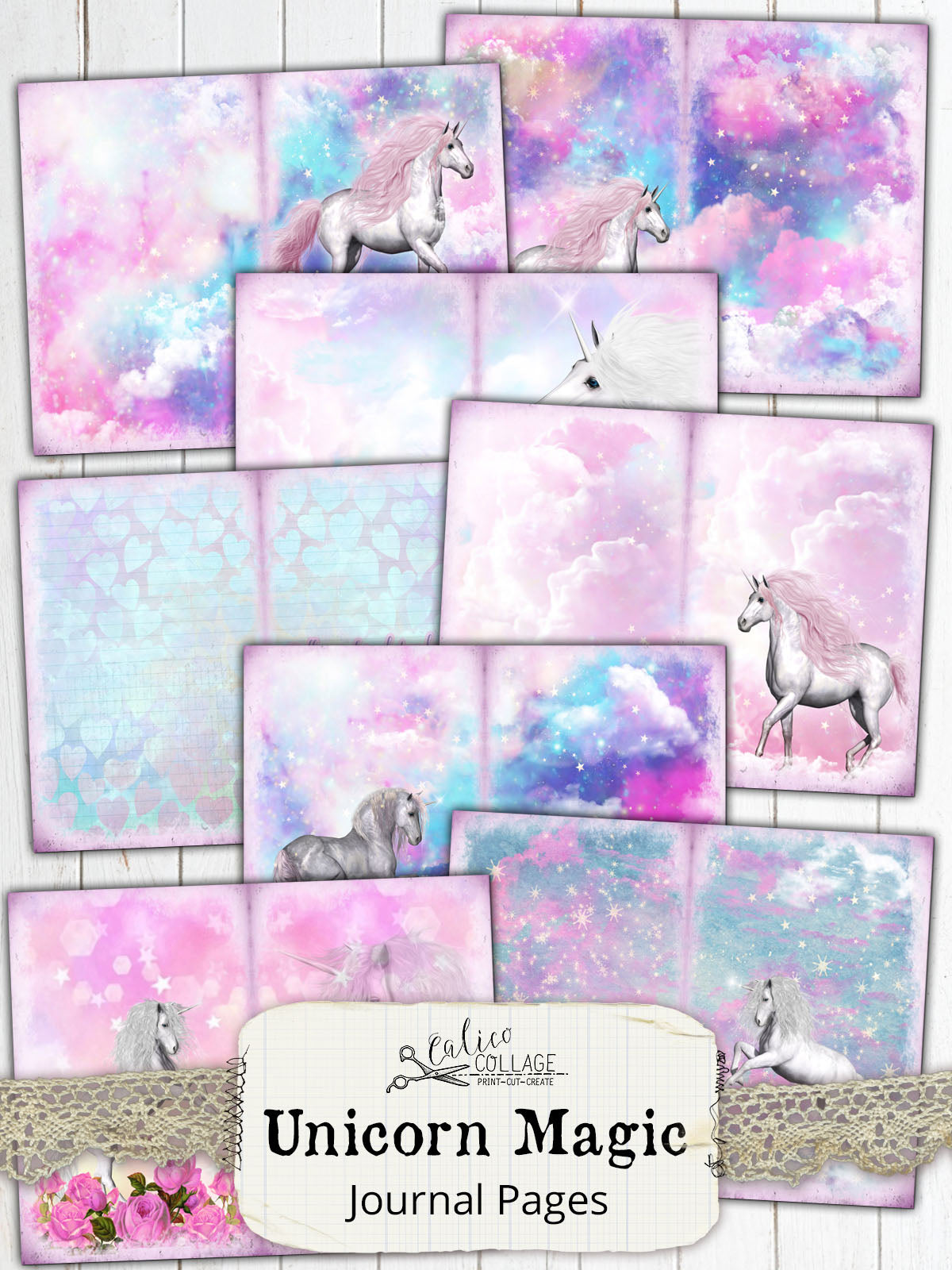 Unicorn Magic Printable Journal Kit