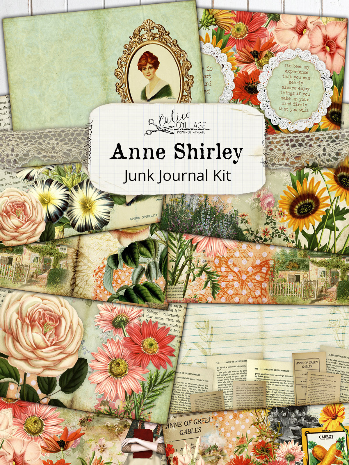 Anne of Green Gables Junk Journal Kit