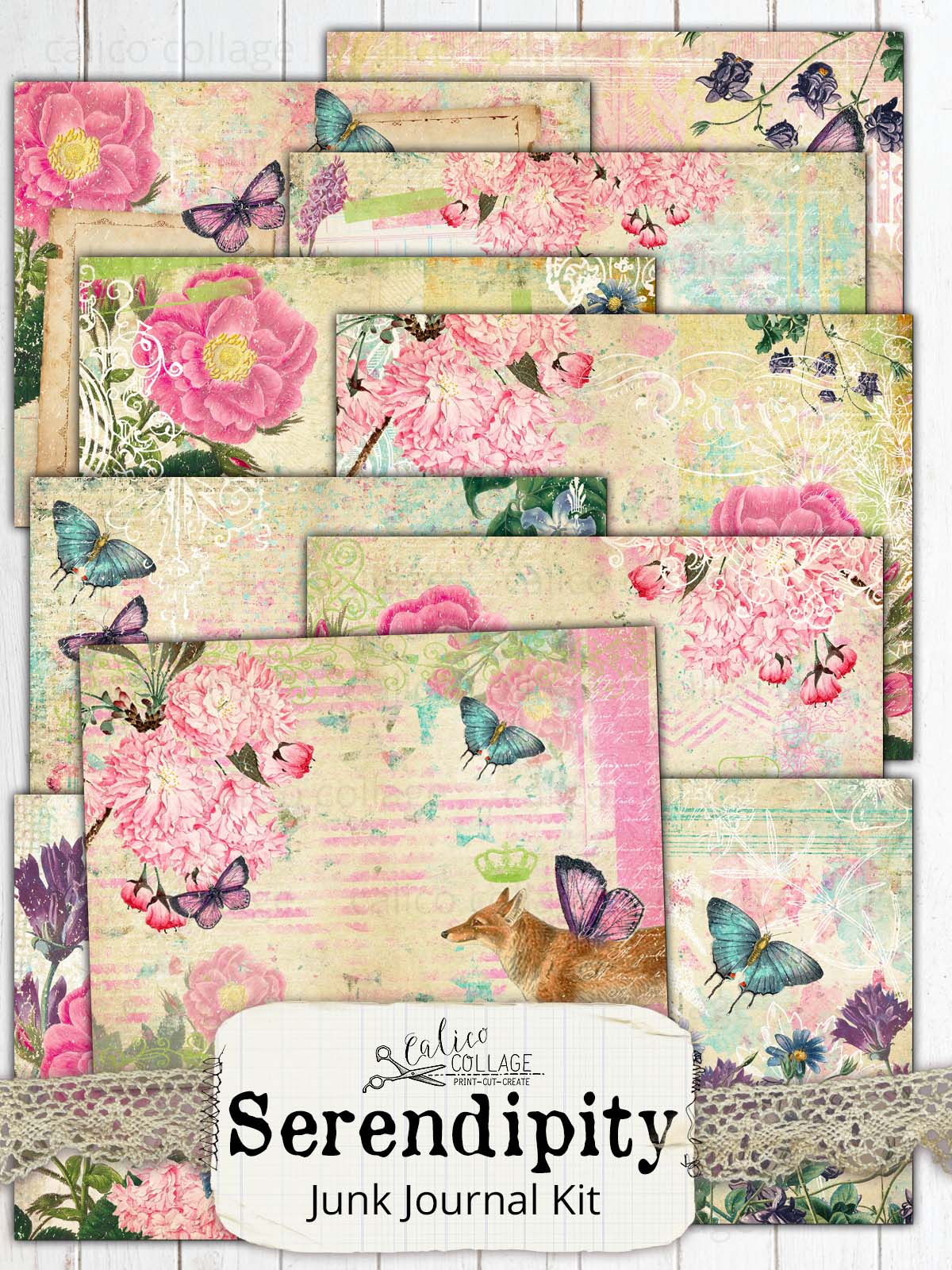 Serendipity Printable Junk Journal Kit