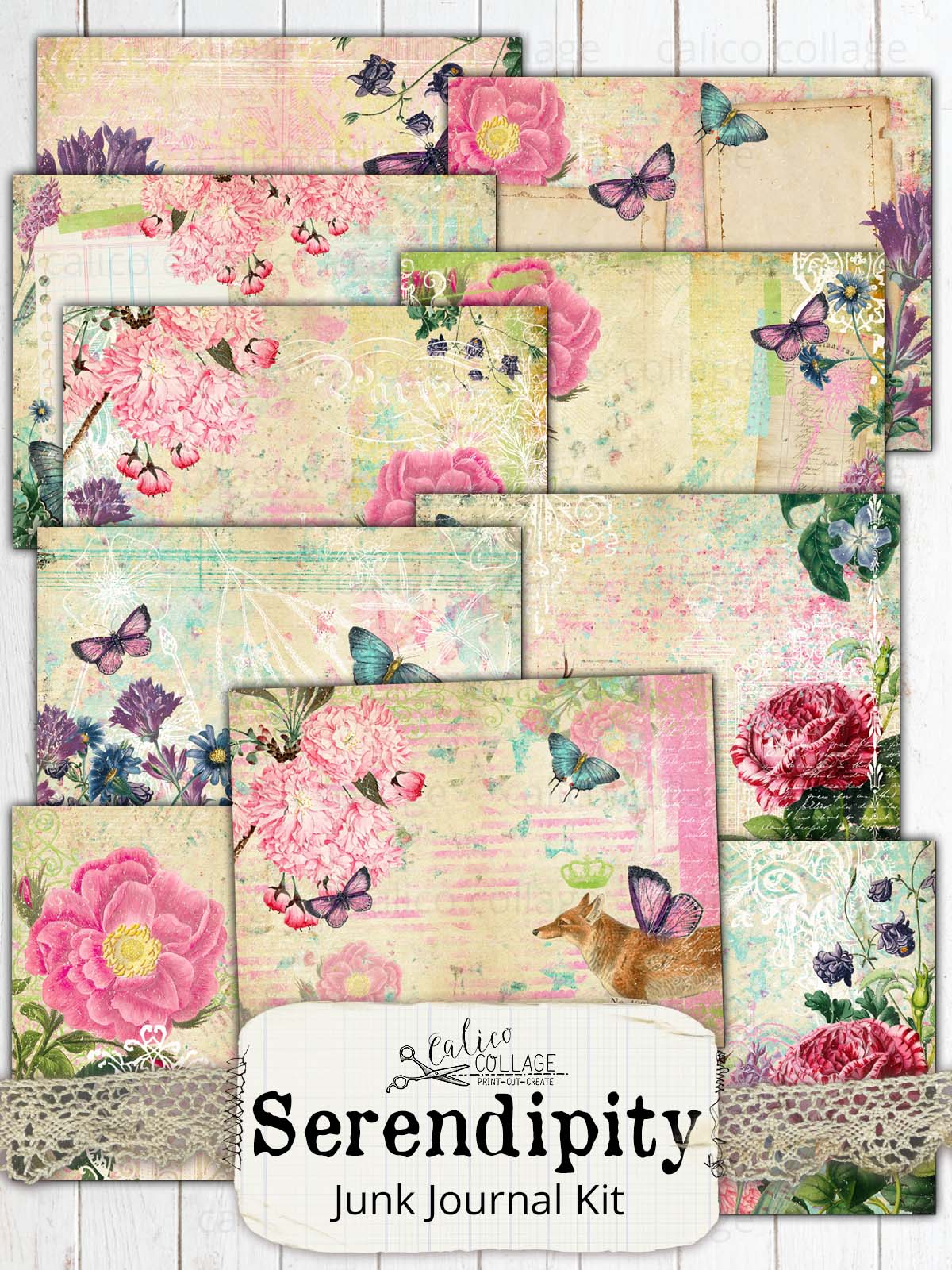 Serendipity Printable Junk Journal Kit