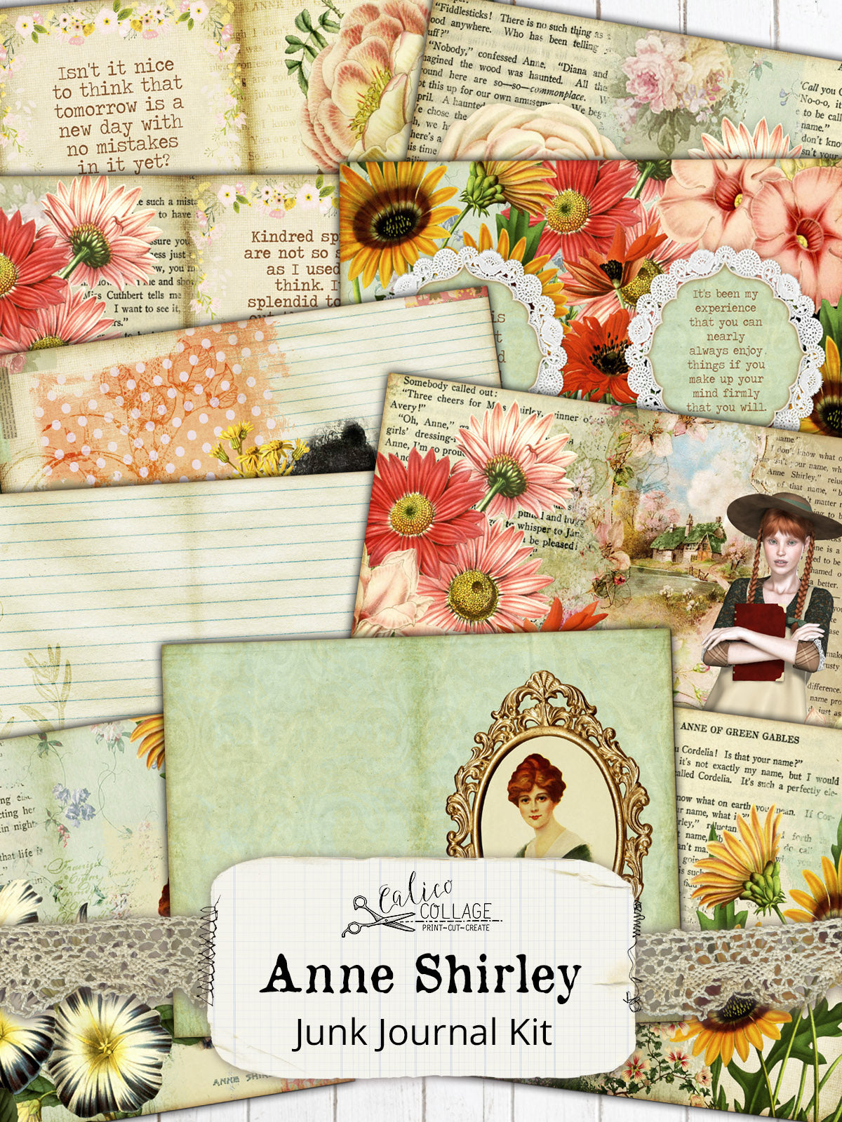 Anne of Green Gables Junk Journal Kit