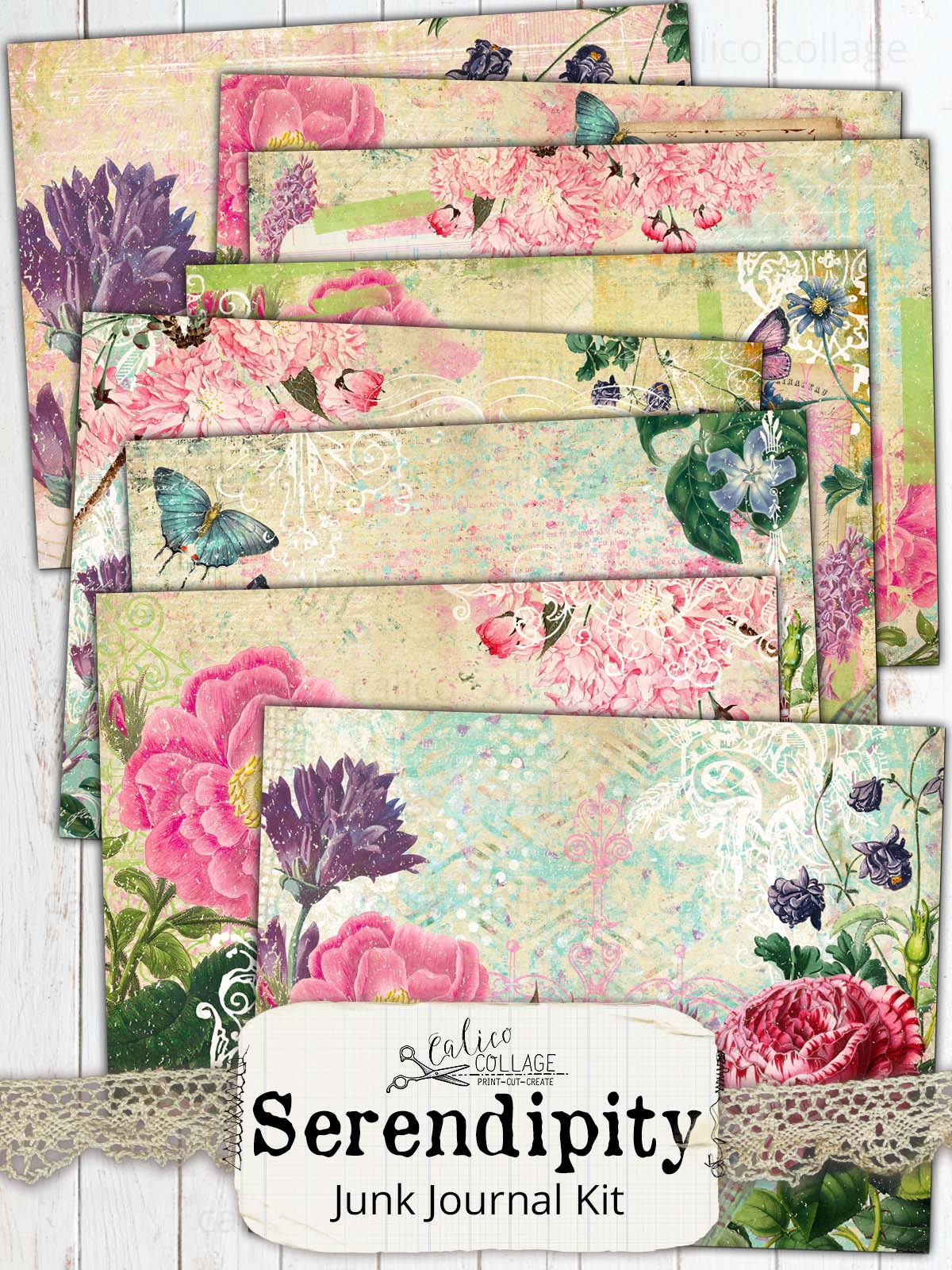 Serendipity Printable Junk Journal Kit