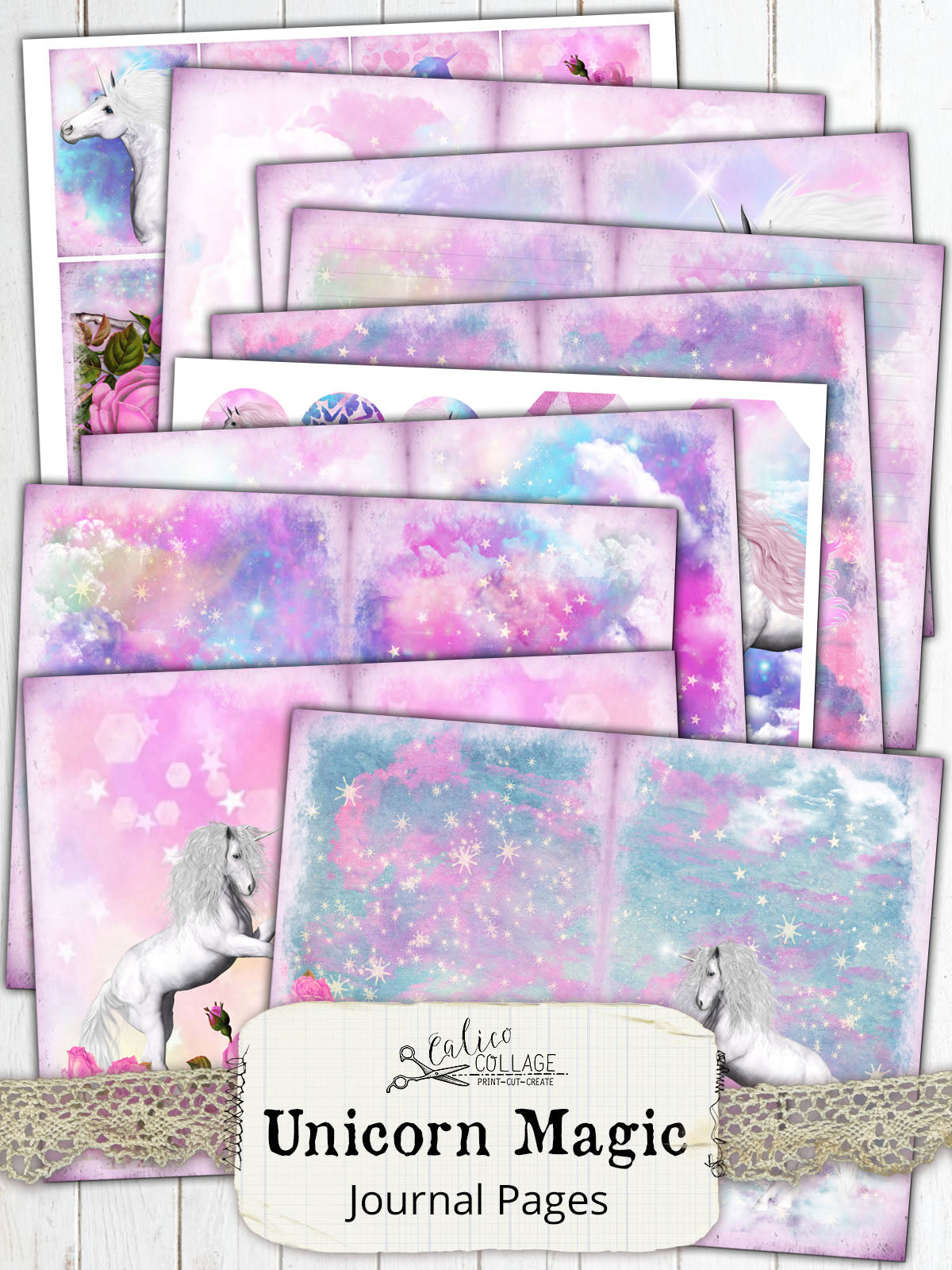 Unicorn Magic Printable Journal Kit