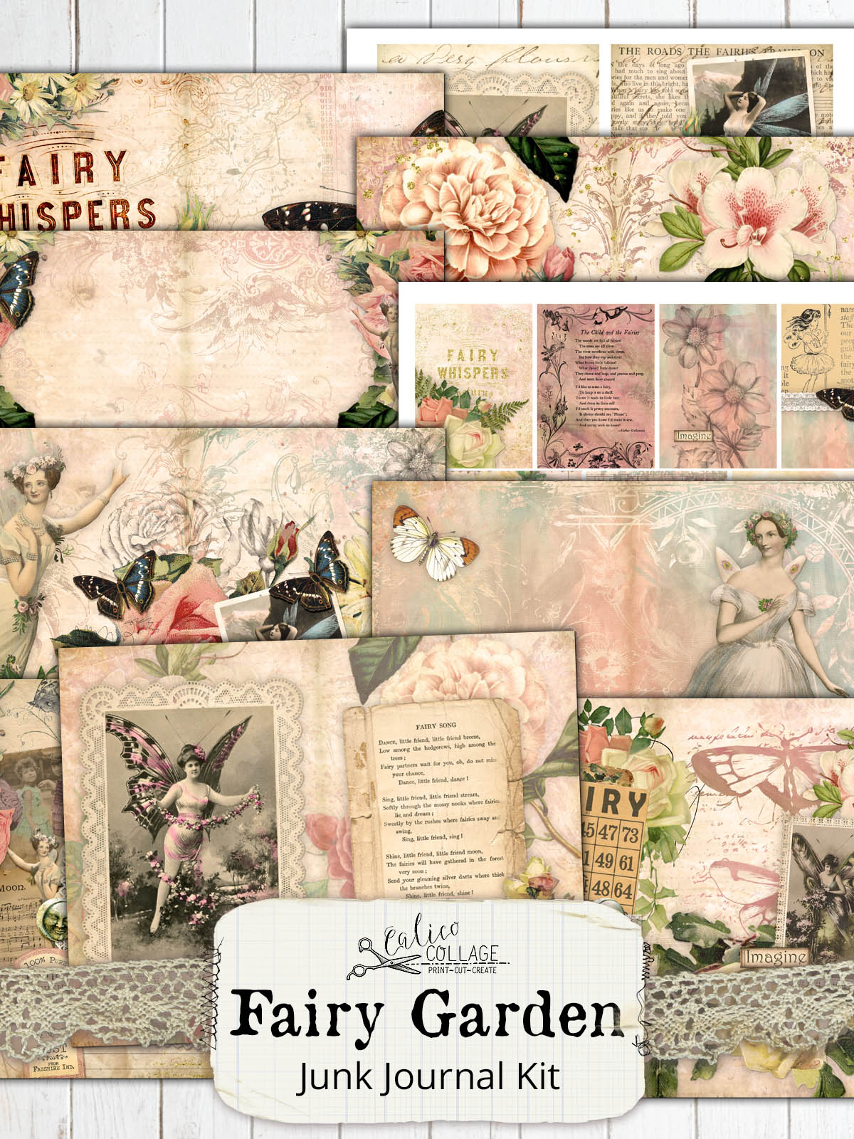 Fairy Garden Junk Journal Kit – CalicoCollage