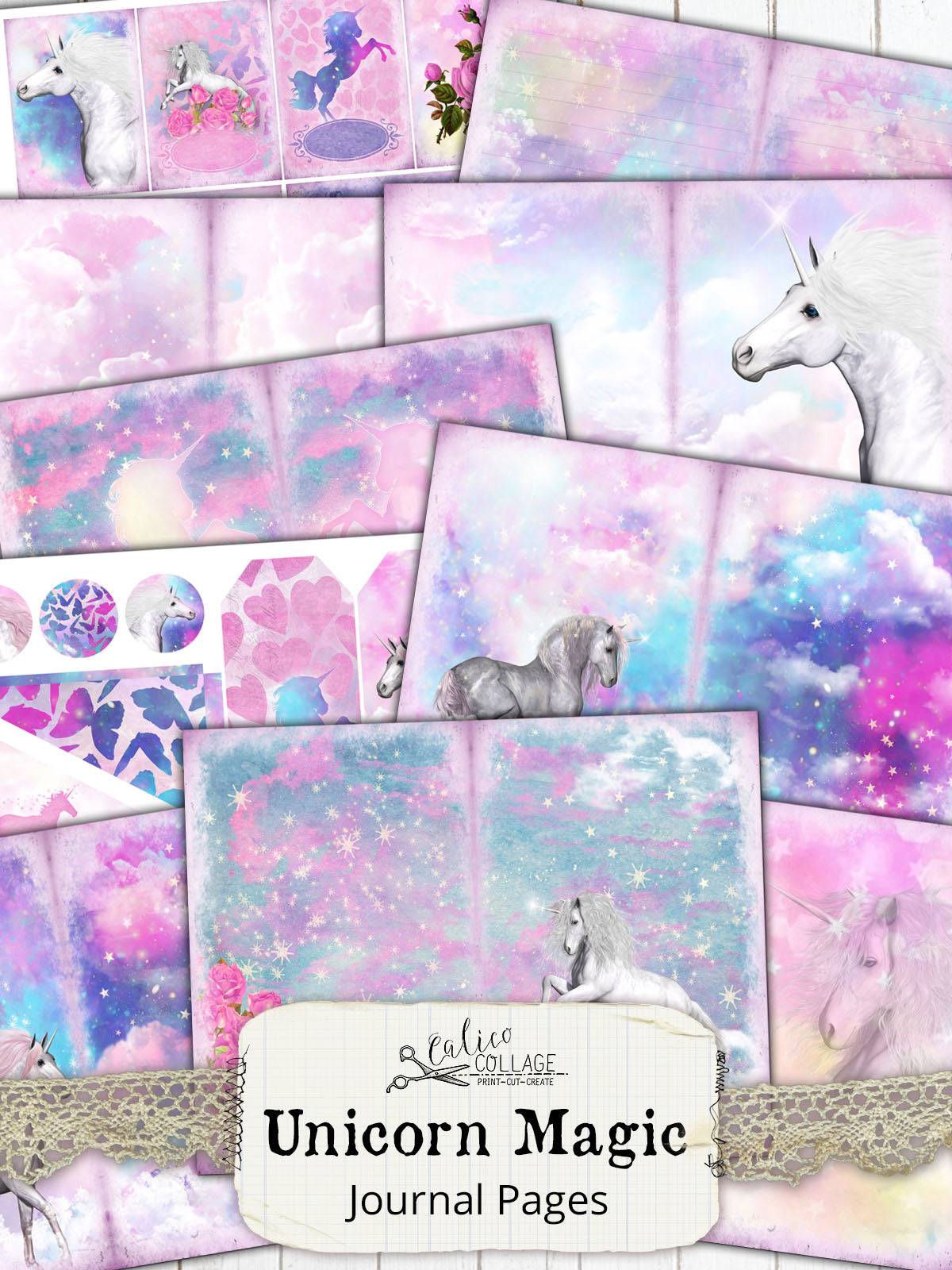 Unicorn Magic Printable Journal Kit