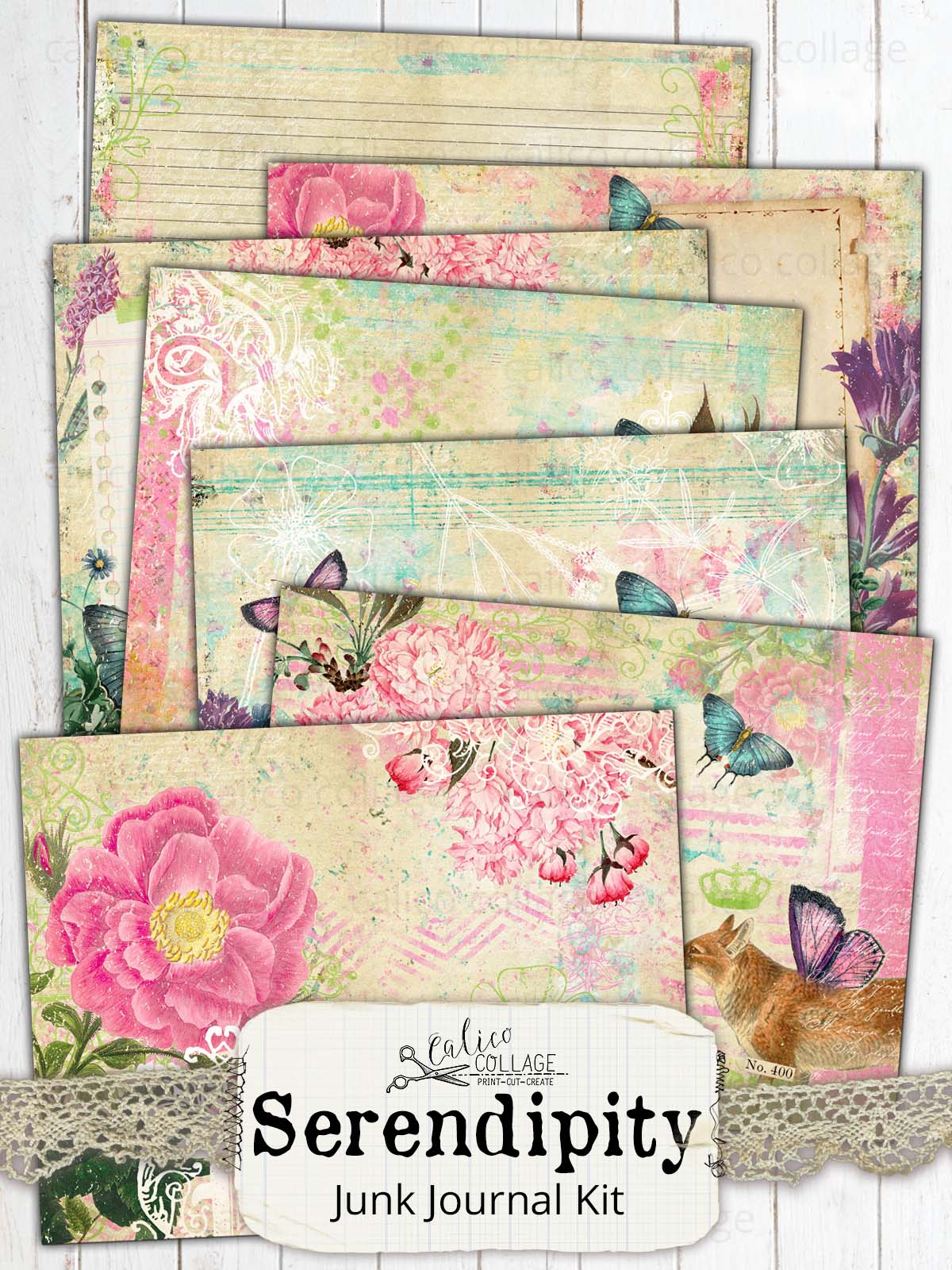 Serendipity Printable Junk Journal Kit