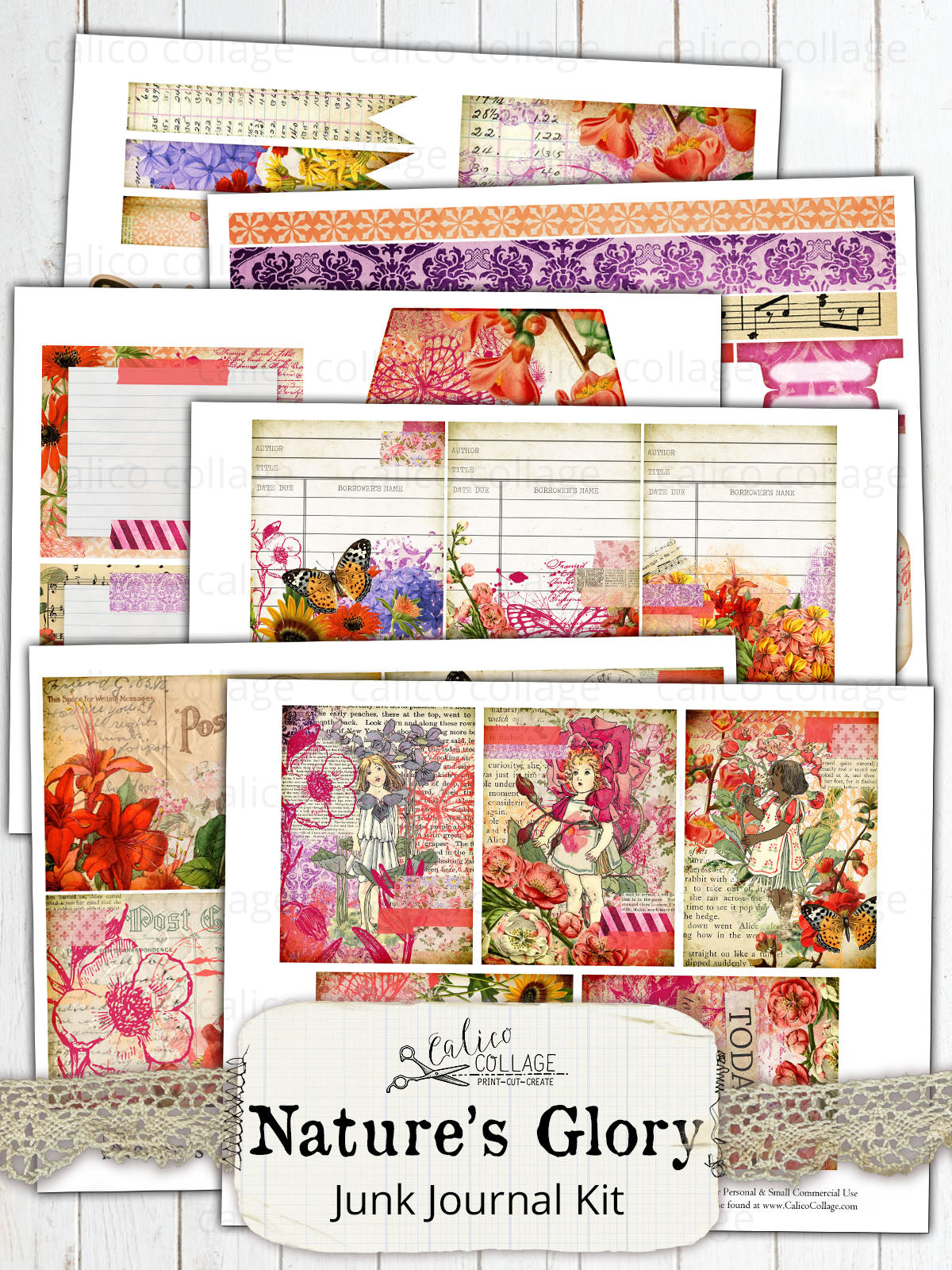 Nature's Glory Printable Junk Journal Kit