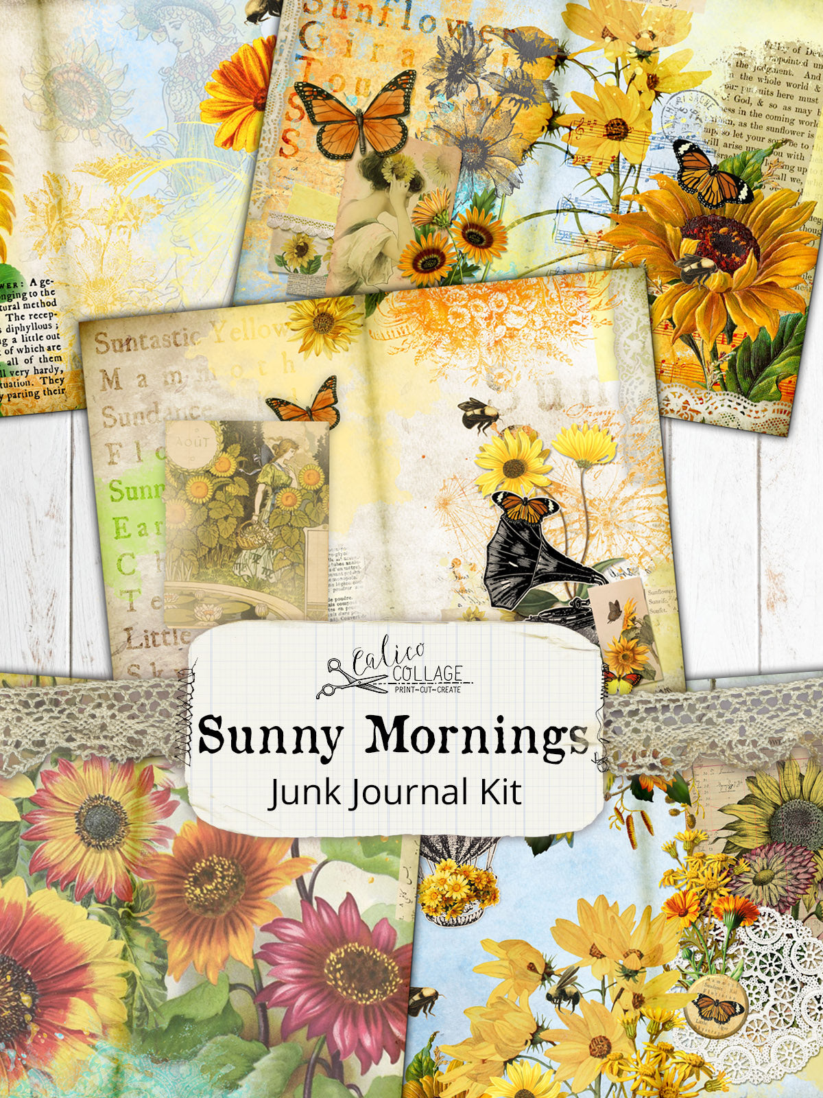 Sunny Mornings Printable Junk Journal Kit