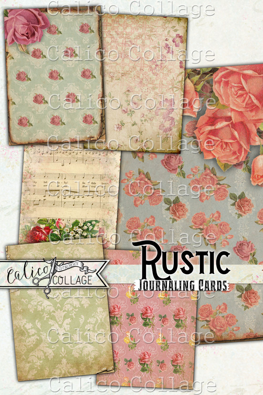 Printable Rustic Journaling Cards