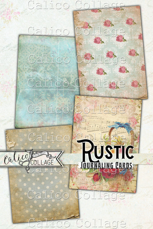 Printable Rustic Journaling Cards