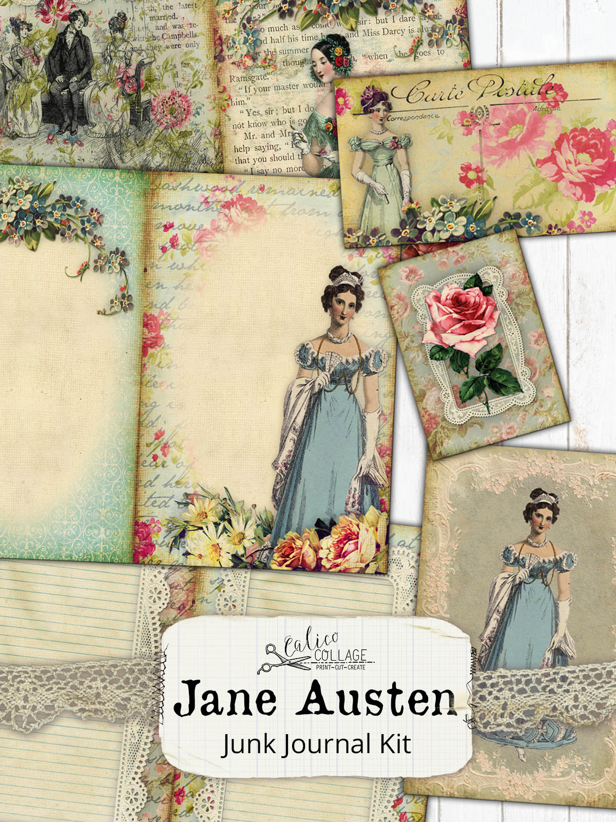 Jane Austen Printable Junk Journal Kit