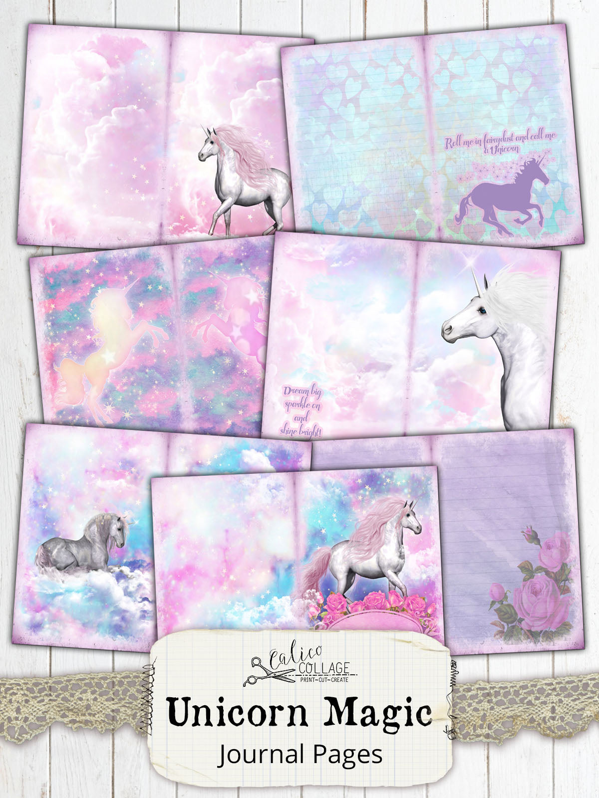 Unicorn Magic Printable Journal Kit