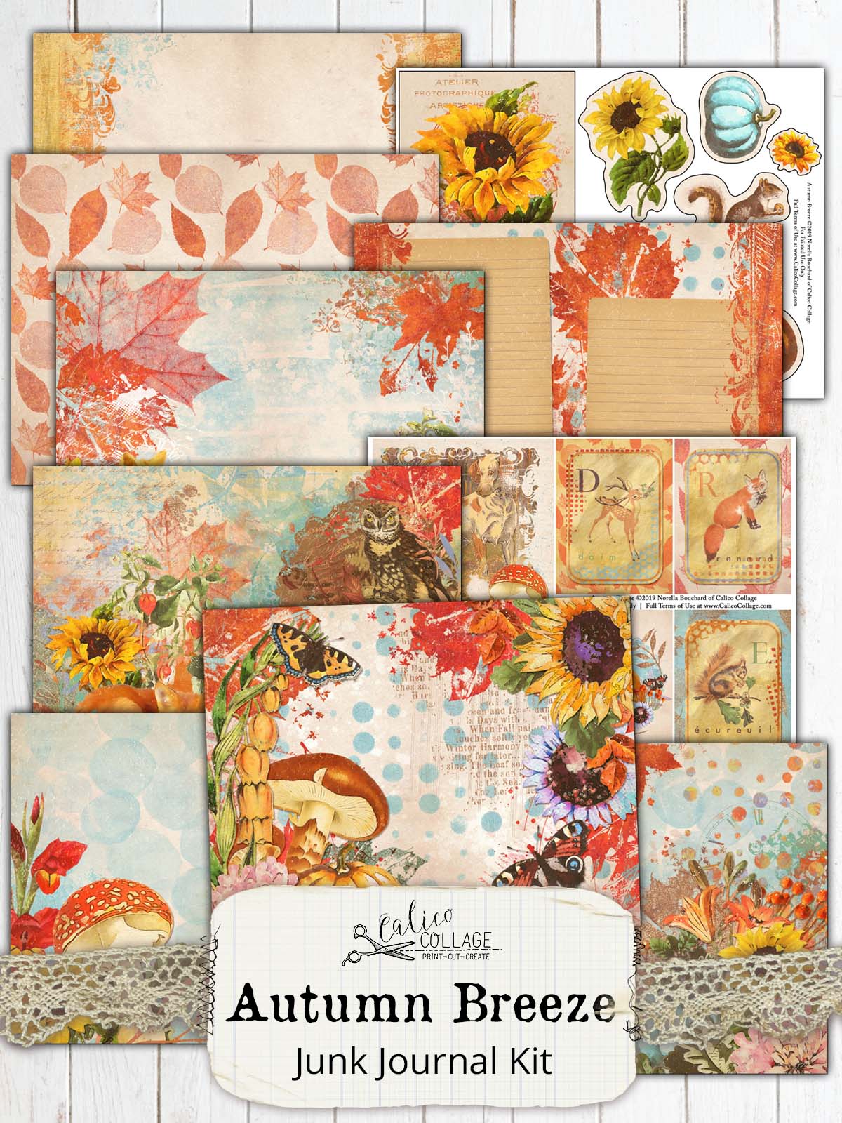 Autumn Junk Journal Kit