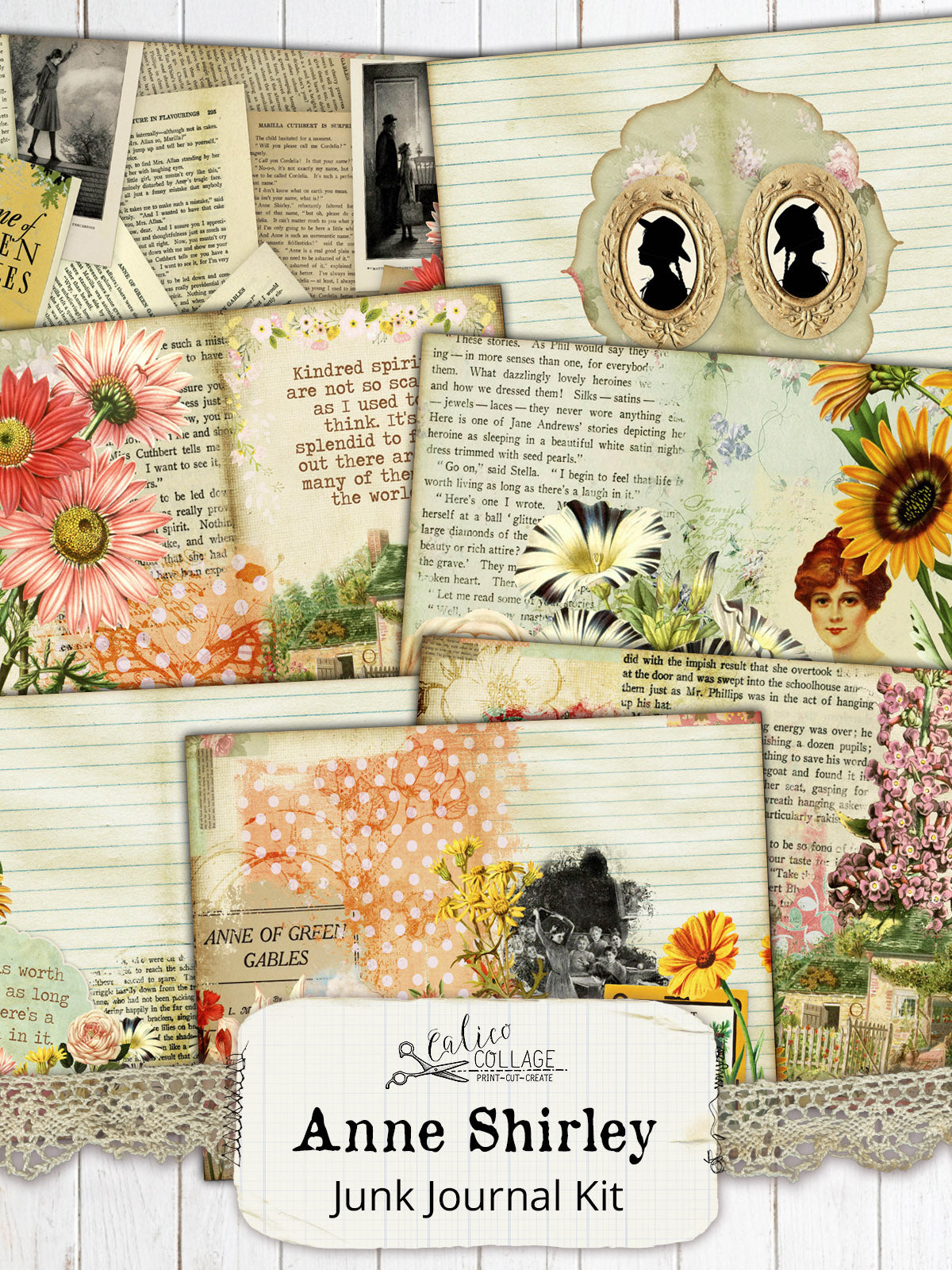 Anne of Green Gables Junk Journal Kit