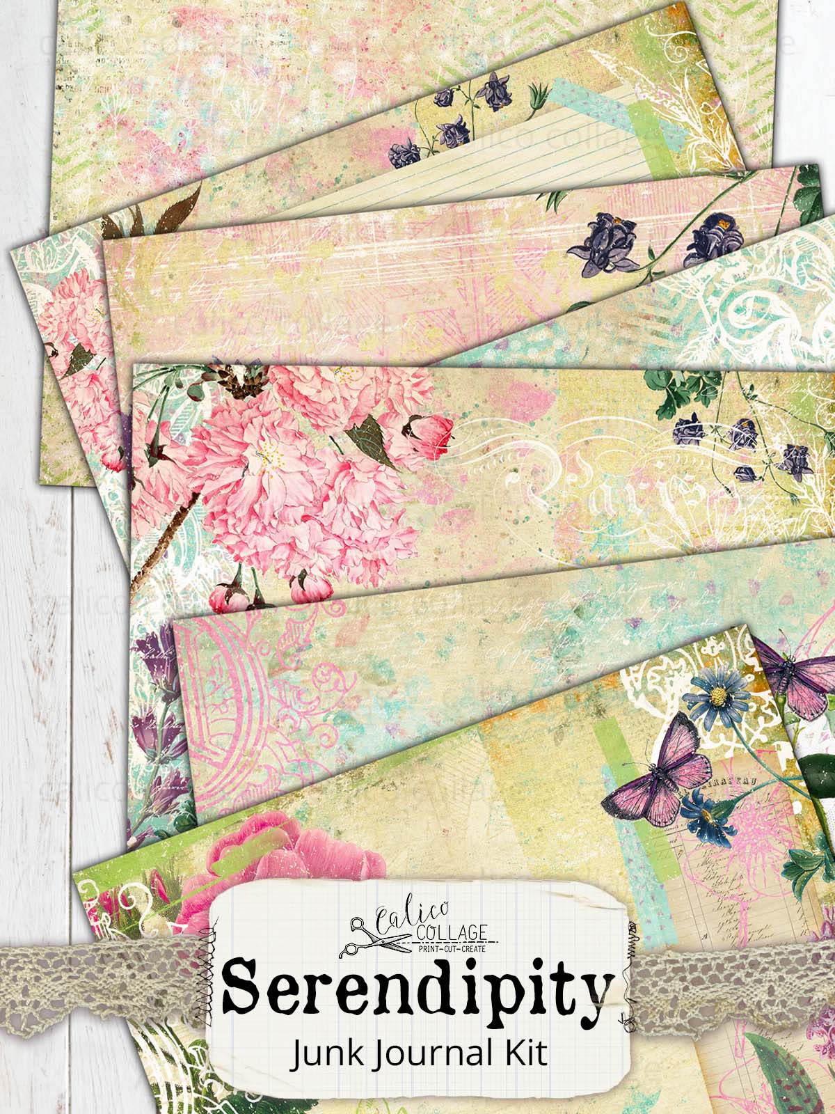 Serendipity Printable Junk Journal Kit