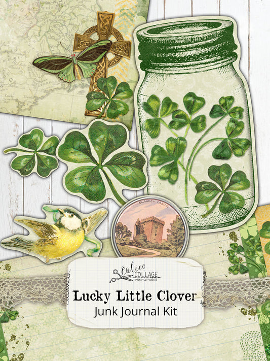 Lucky Little Clover Printable Junk Journal Kit