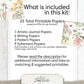 Little Blossoms Junk Journal Kit, Junk Journal Printables