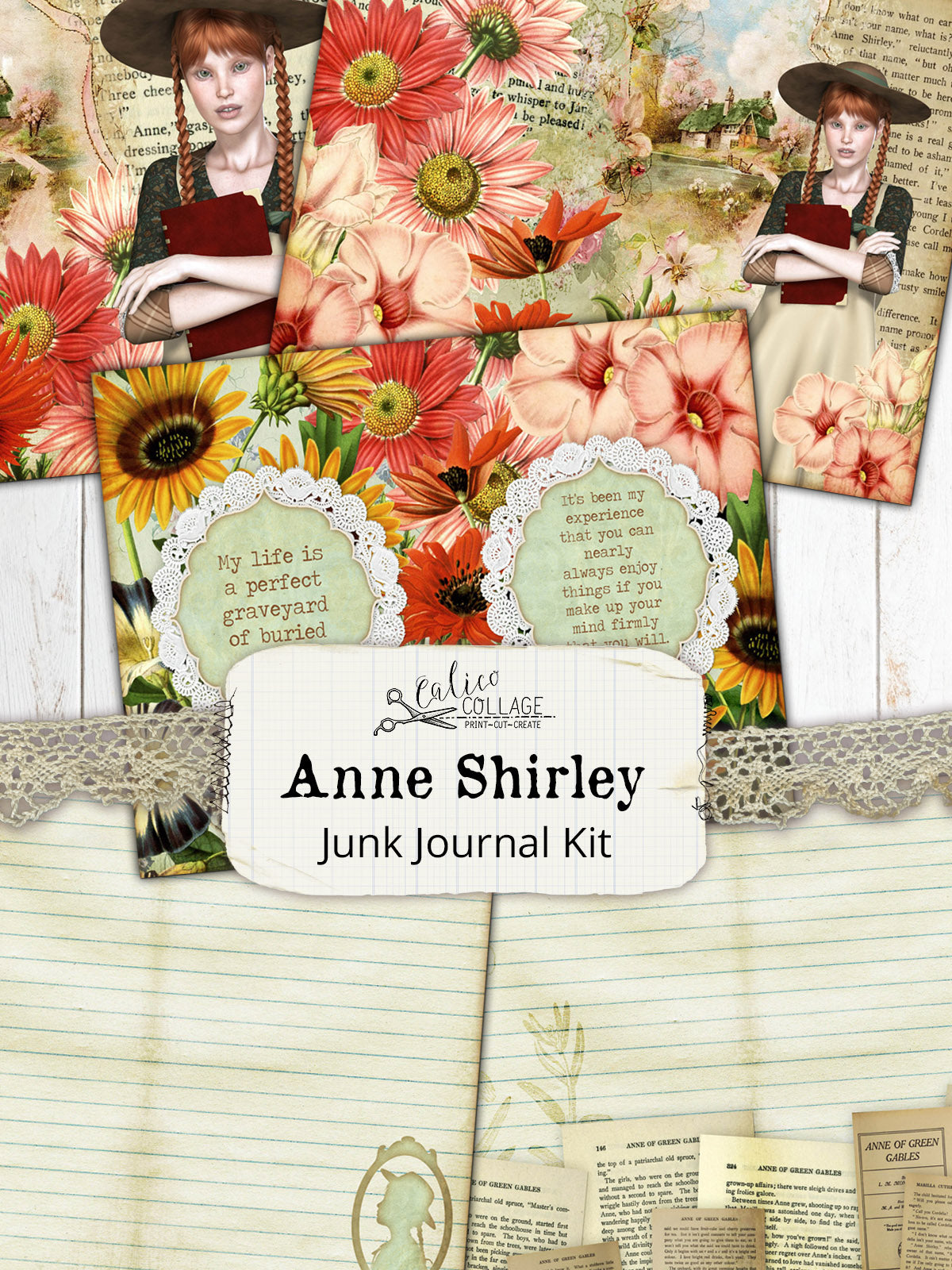 Anne of Green Gables Junk Journal Kit