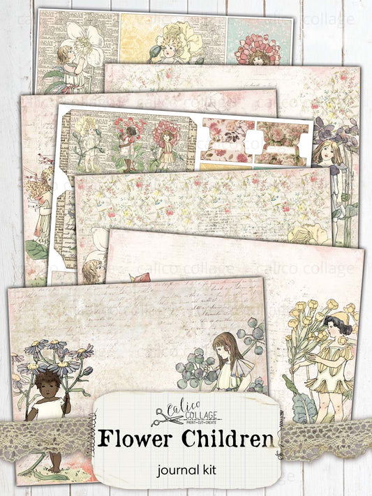 Flower Children Junk Journal Kit