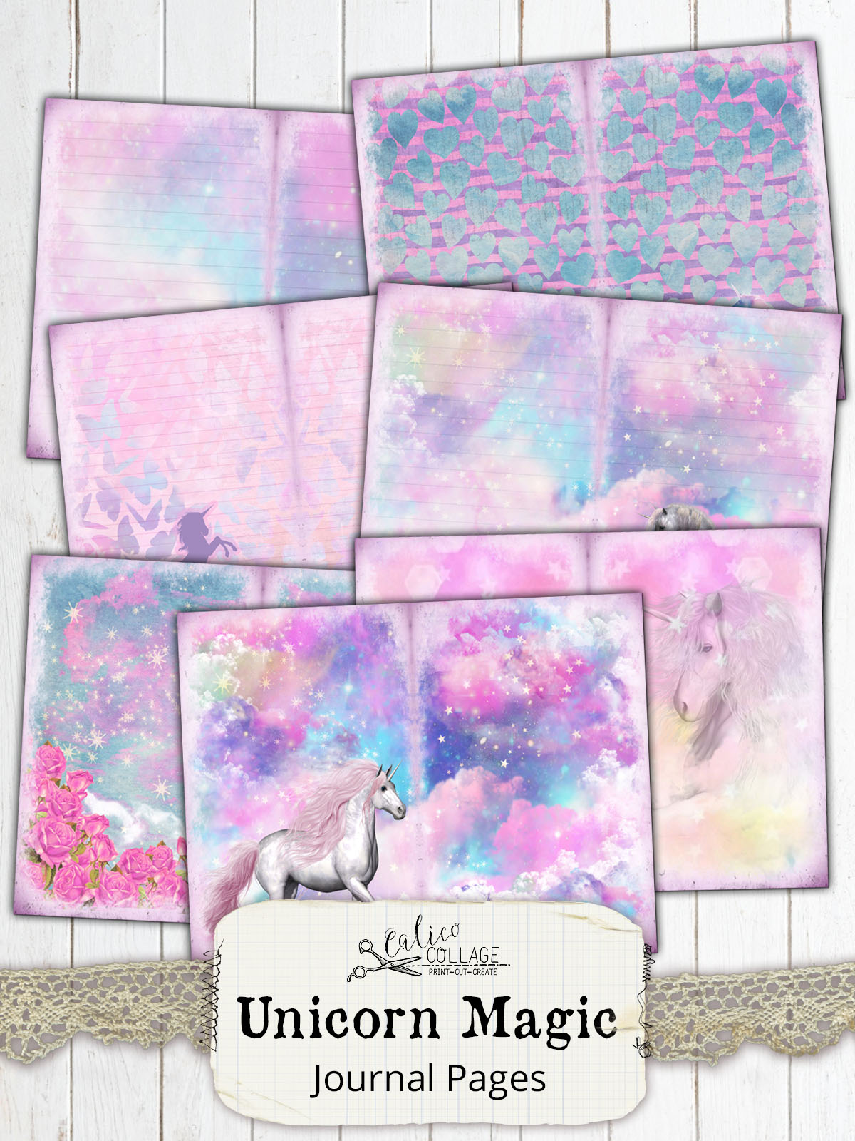 Unicorn Magic Printable Journal Kit