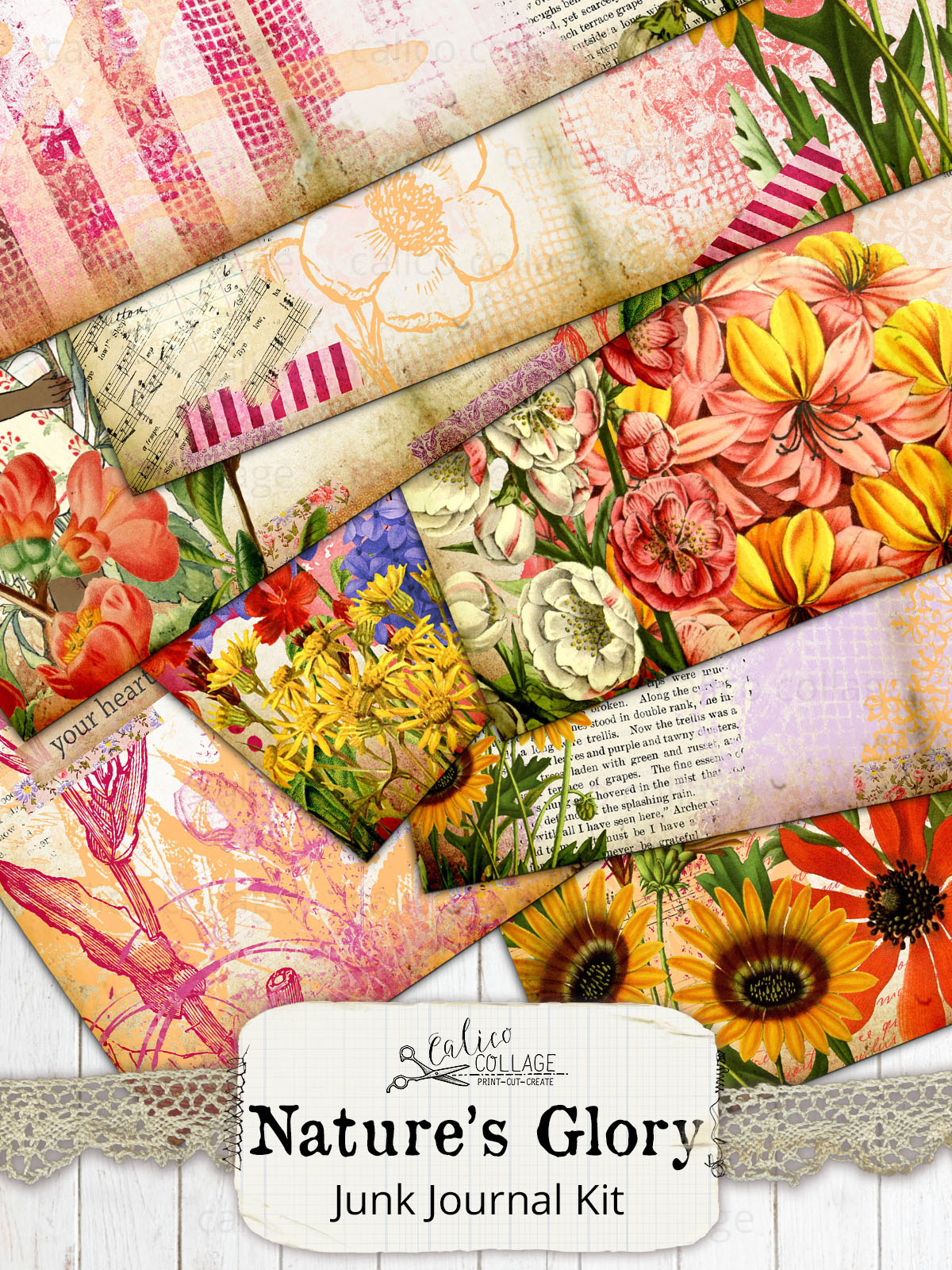 Nature's Glory Printable Junk Journal Kit