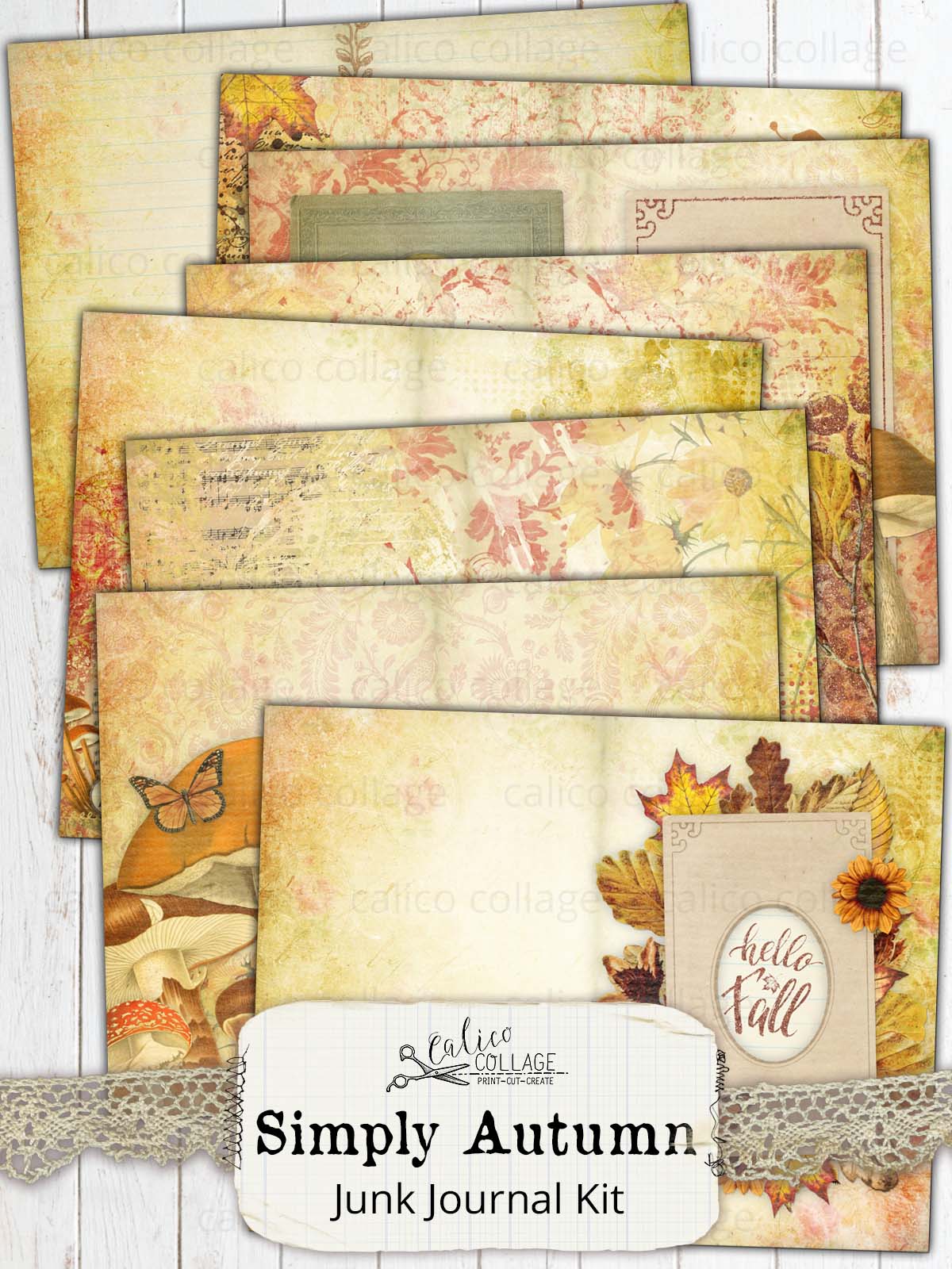 Simply Autumn Printable Journal Kit