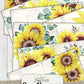 Sunflower Junk Journal Papers