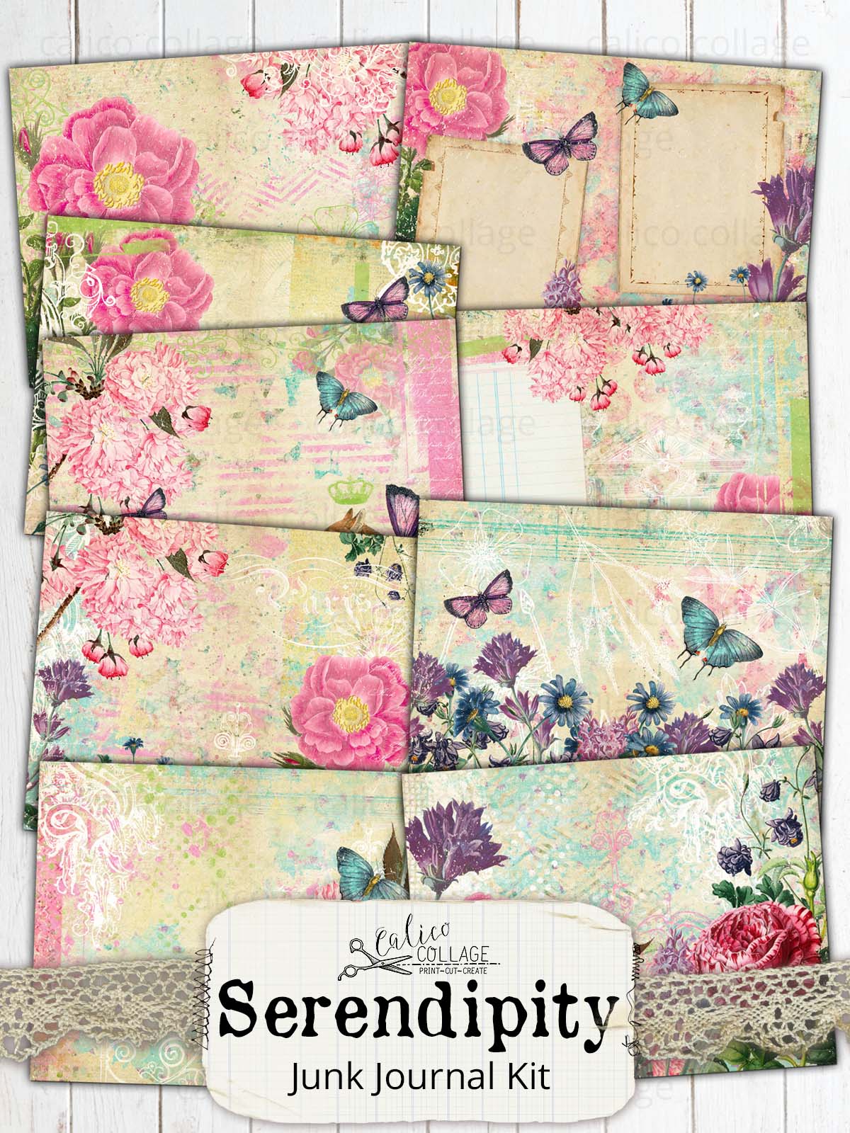 Serendipity Printable Junk Journal Kit