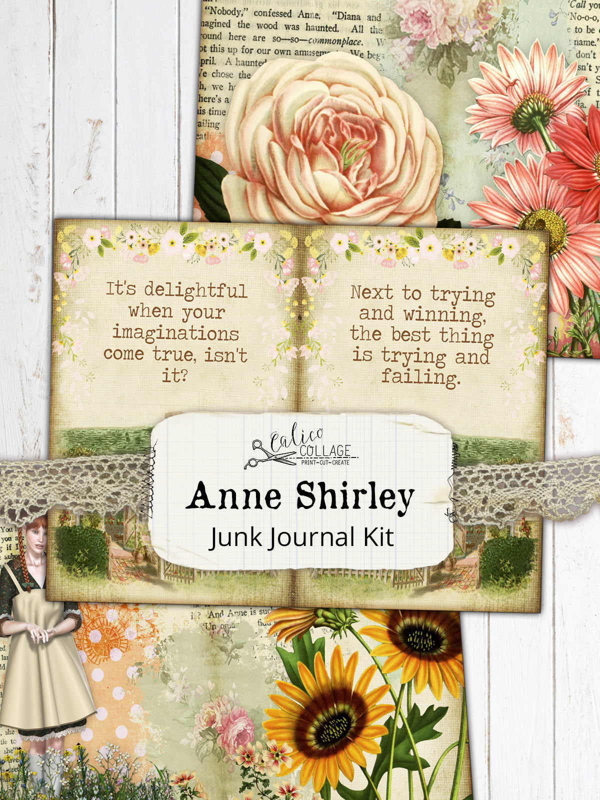 Anne of Green Gables Junk Journal Kit