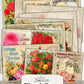 Printable Floral Gems Junk Journal Papers